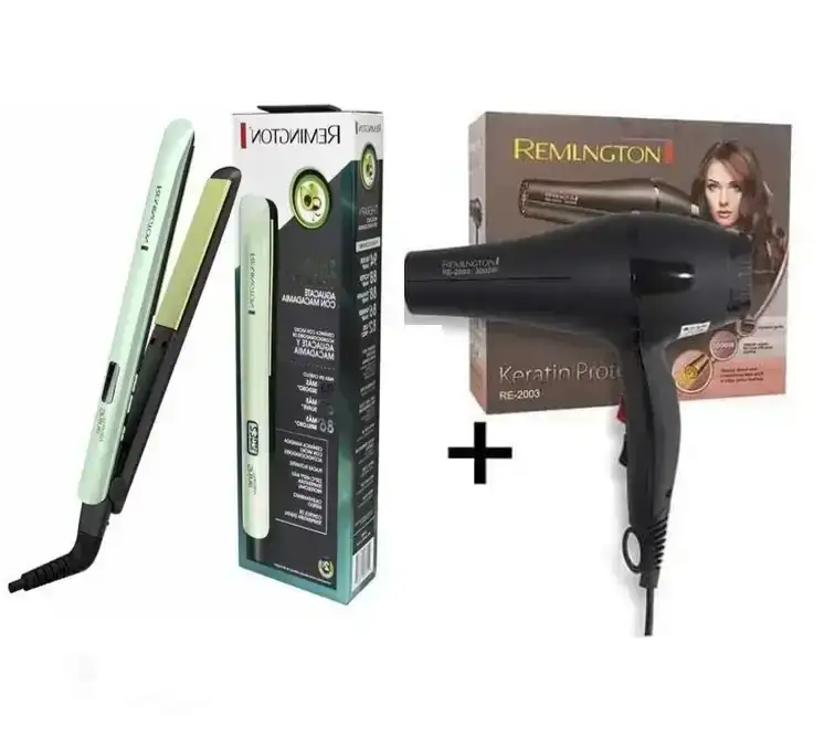 Plancha aguacate + Secador Reminton 