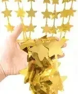 CORTINA METALIZADA ESTRELLA DORADA