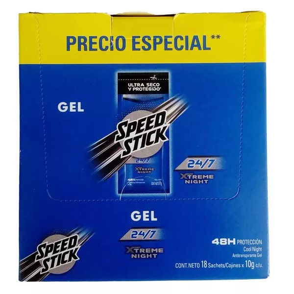 speed stick azul  gel  displey x 18sachet