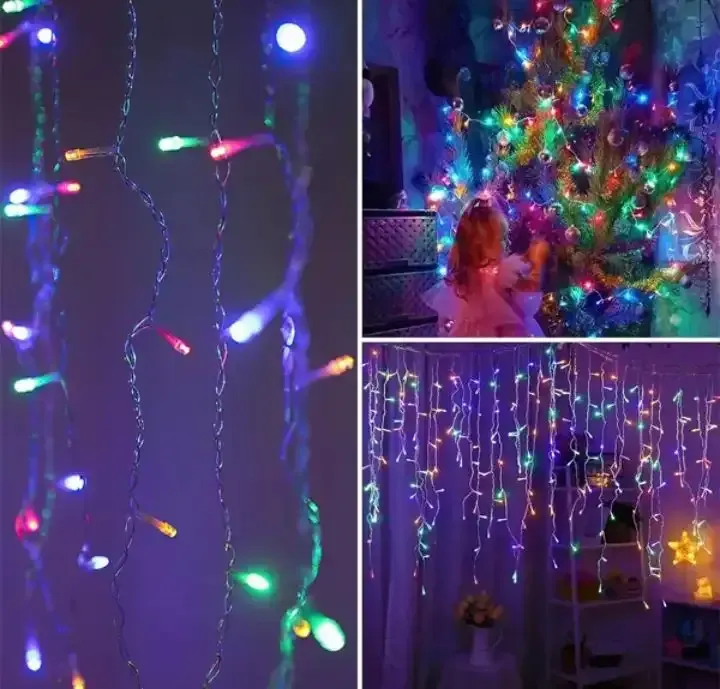 Guirnalda lluvia led 100 luces 3M tiras 30/50/60 cm 