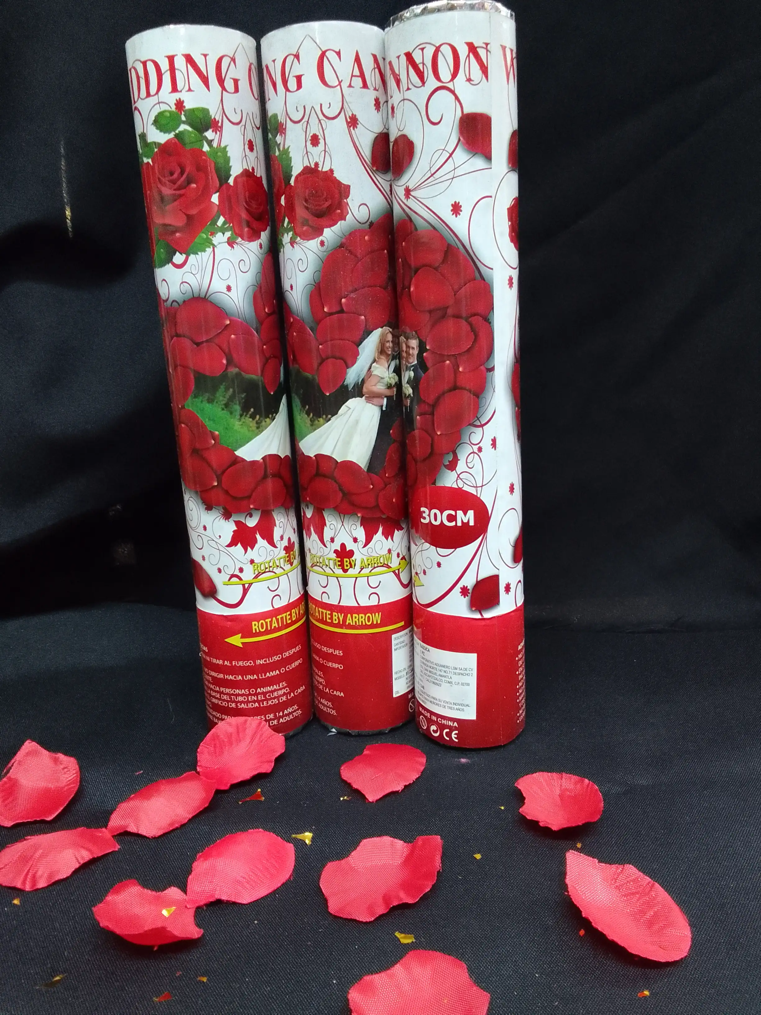 Cañon de petalos de rosa