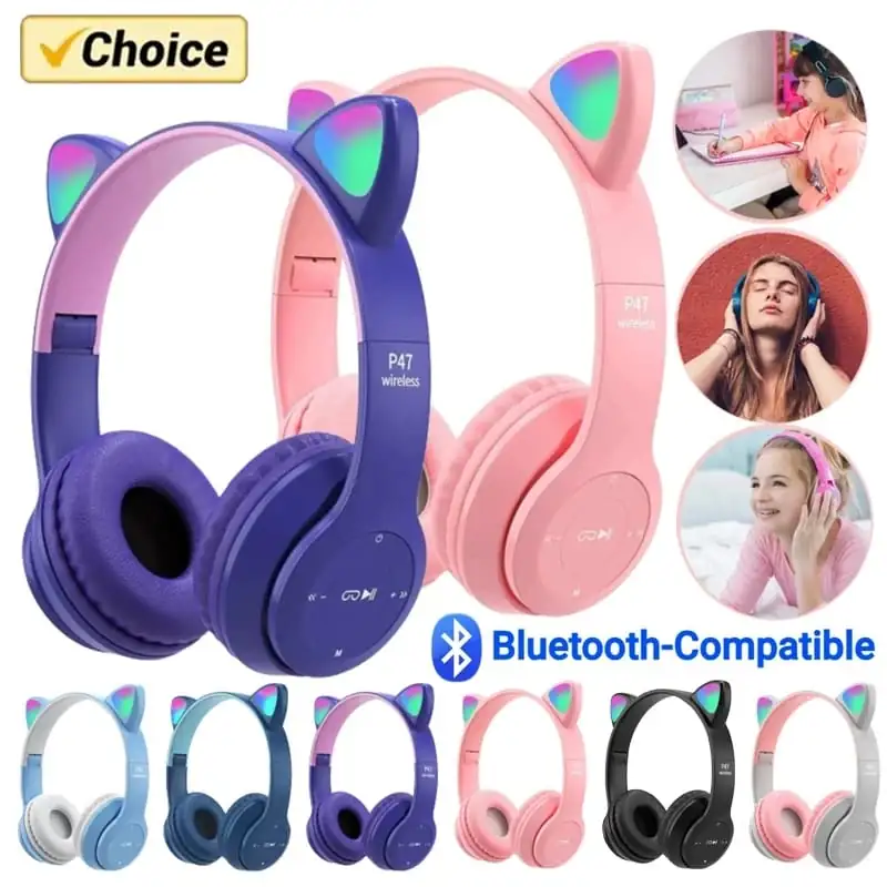 Audífonos Gatito Bluetooth 