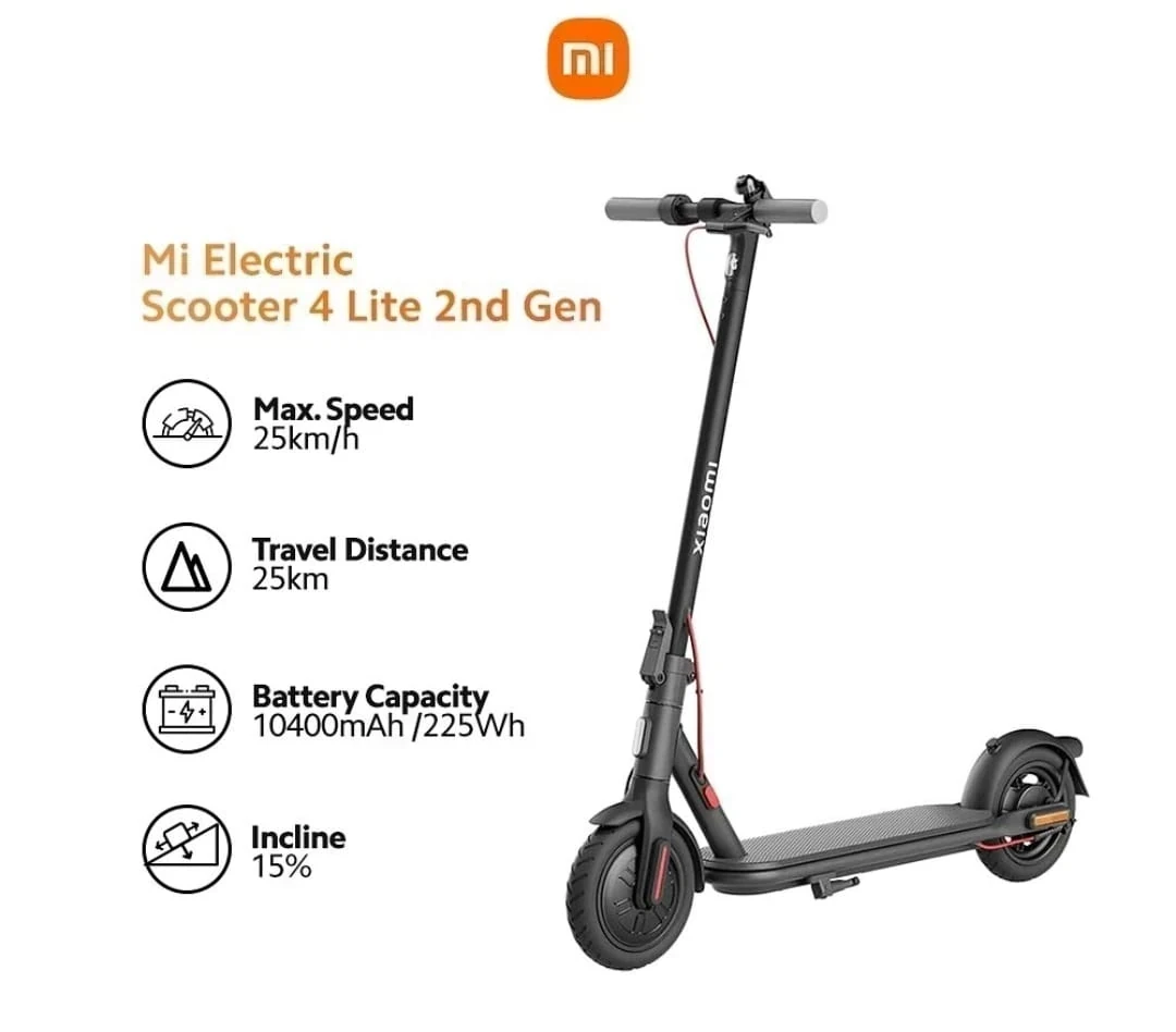 MONOPATIN ELECTRICO XIAOMI 4 LITE 2da Generación