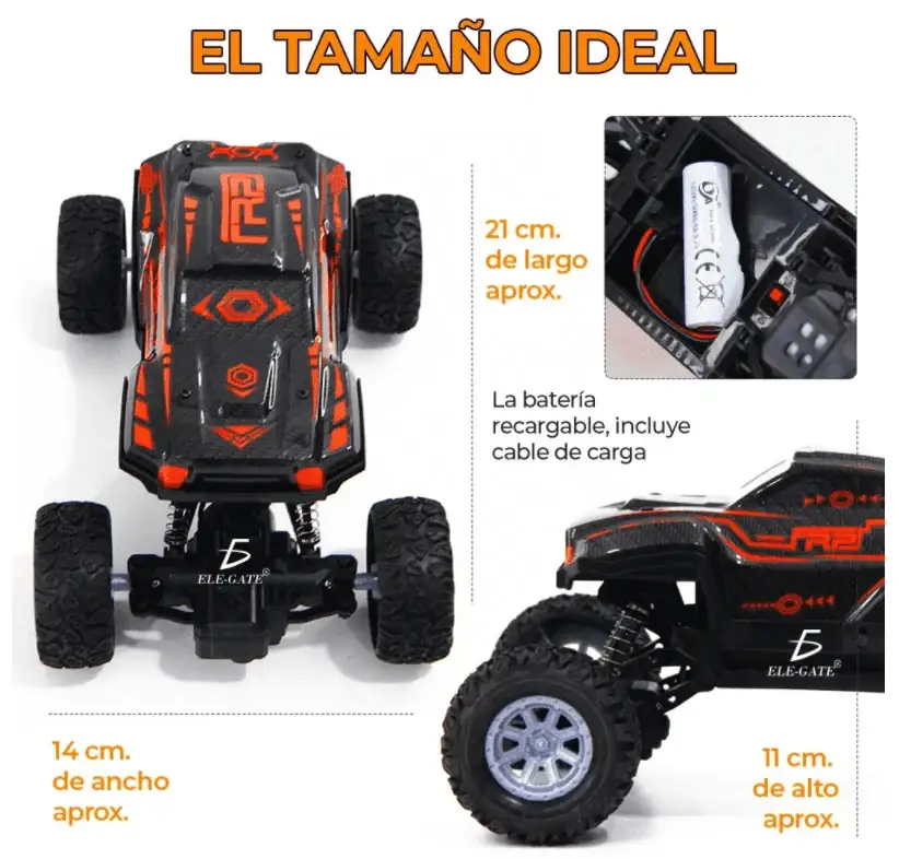 Monster Truck Drifting Recargable Con Control  4