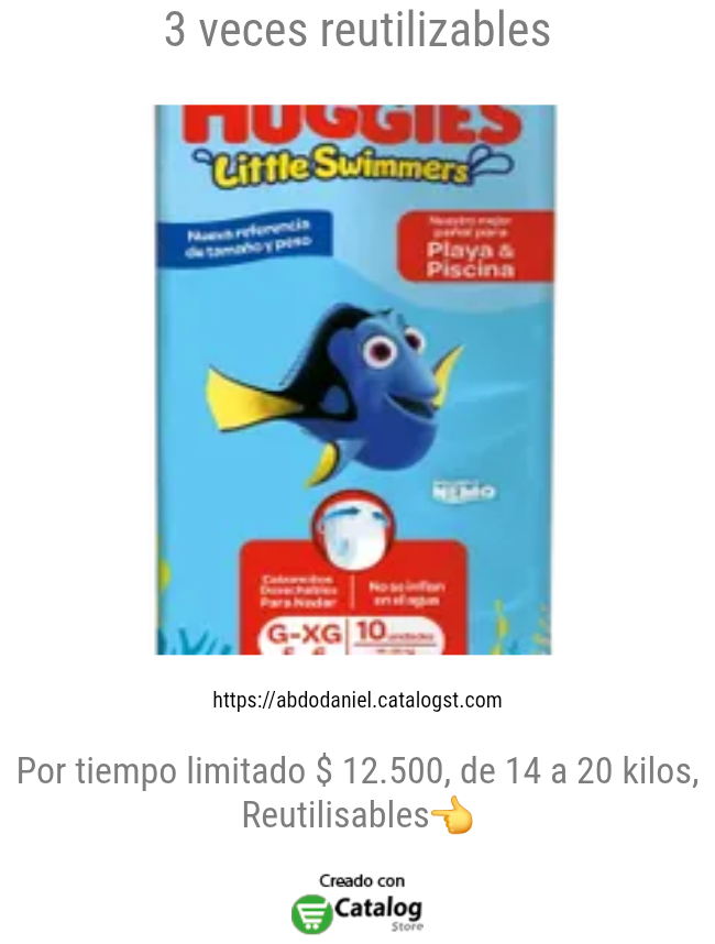 3 veces reutilizables