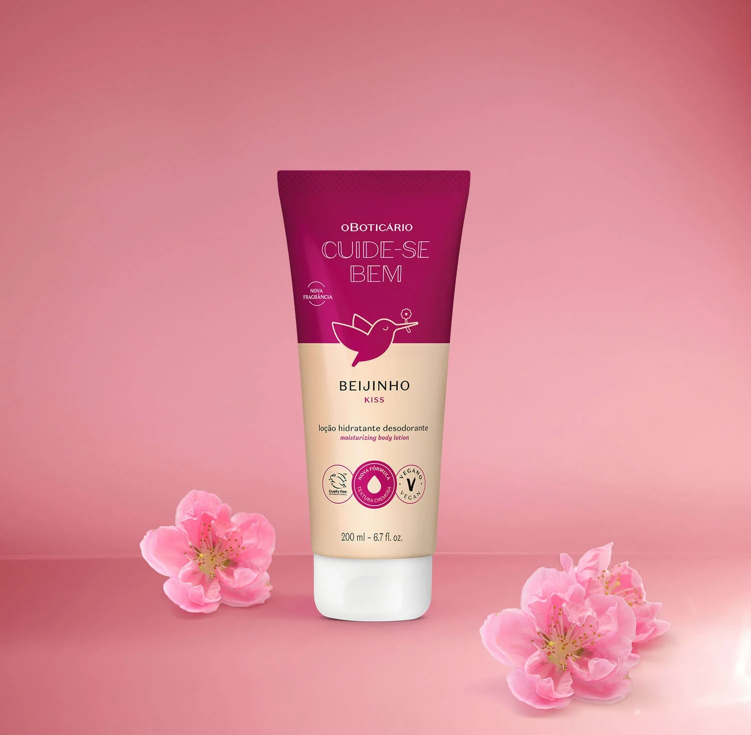 Cuide-se Bem Loción Hidratante Corporal Beijinho, 200ml