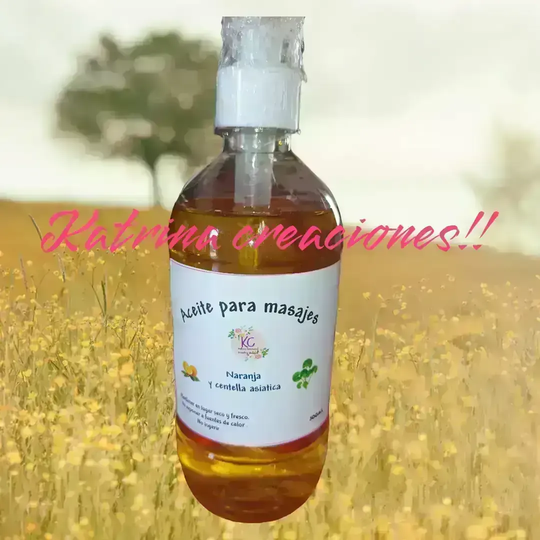 Línea de aceites naturales para masajes.