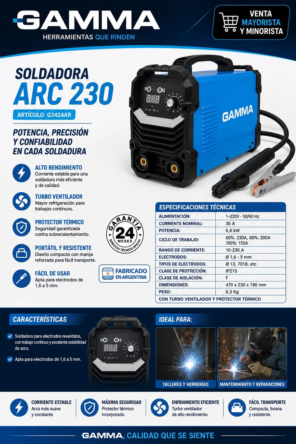 Soldadora Inverter ARC230
