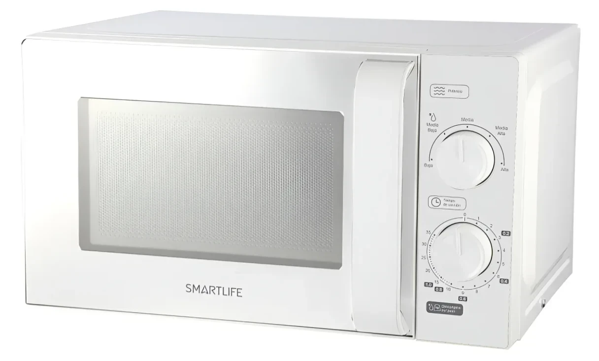 MICROONDAS SMARTLIFE 20LTS MECANICO BLANCO