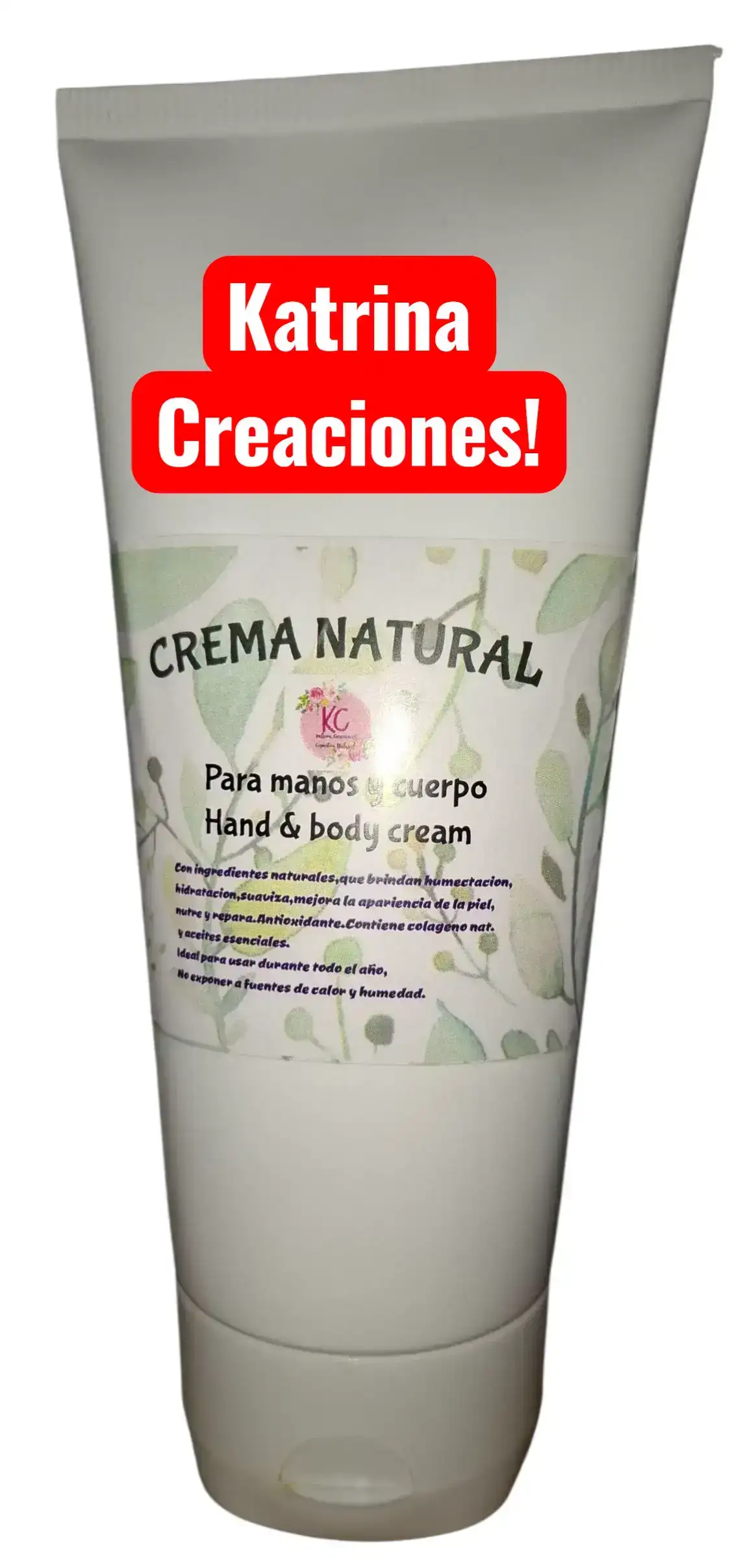 Crema para manos y cuerpo natural.Todo tipo de piel.