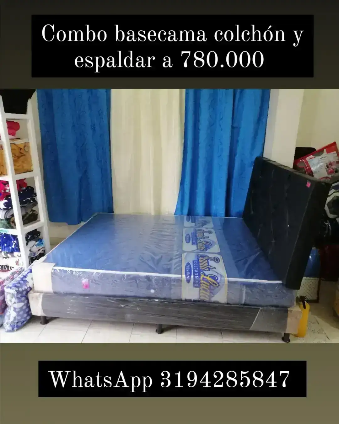 Basecama de 1,40 más colchón más espaldar 