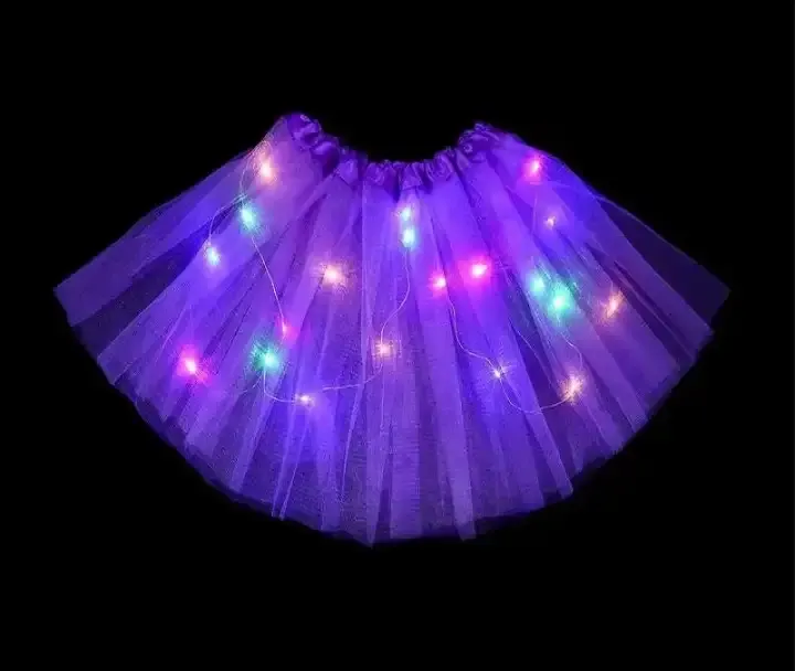 Tutu 3 capas con luz multicolor  3