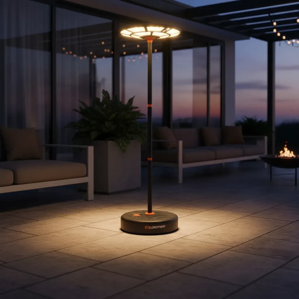 Lampara Solar Led De Pie Lusqtoff 240w