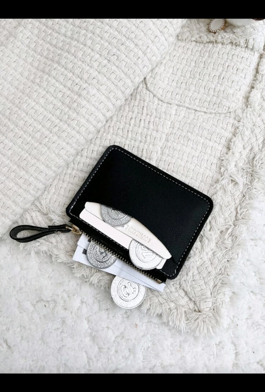 Monedero Tarjetero Southland Ultra-Slim– Diseño Minimalista en Poliuretano con Cierre Dorado. 3