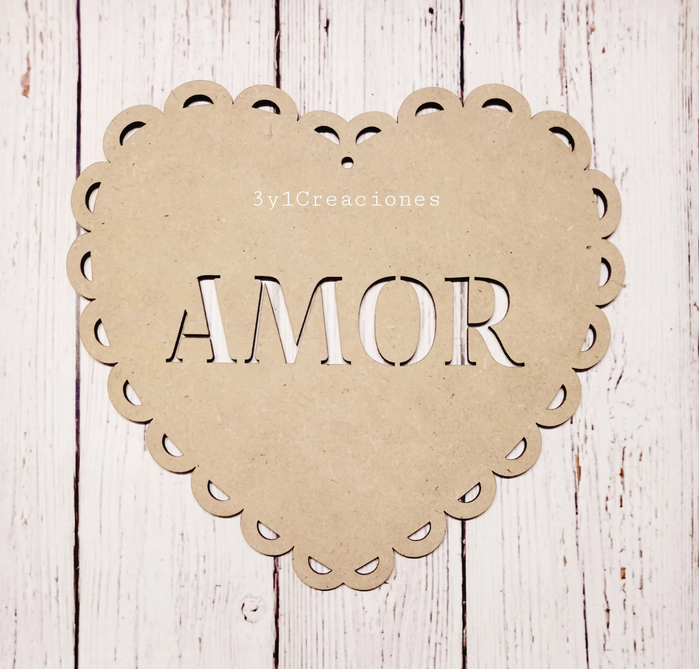 CARTEL CORAZÓN AMOR