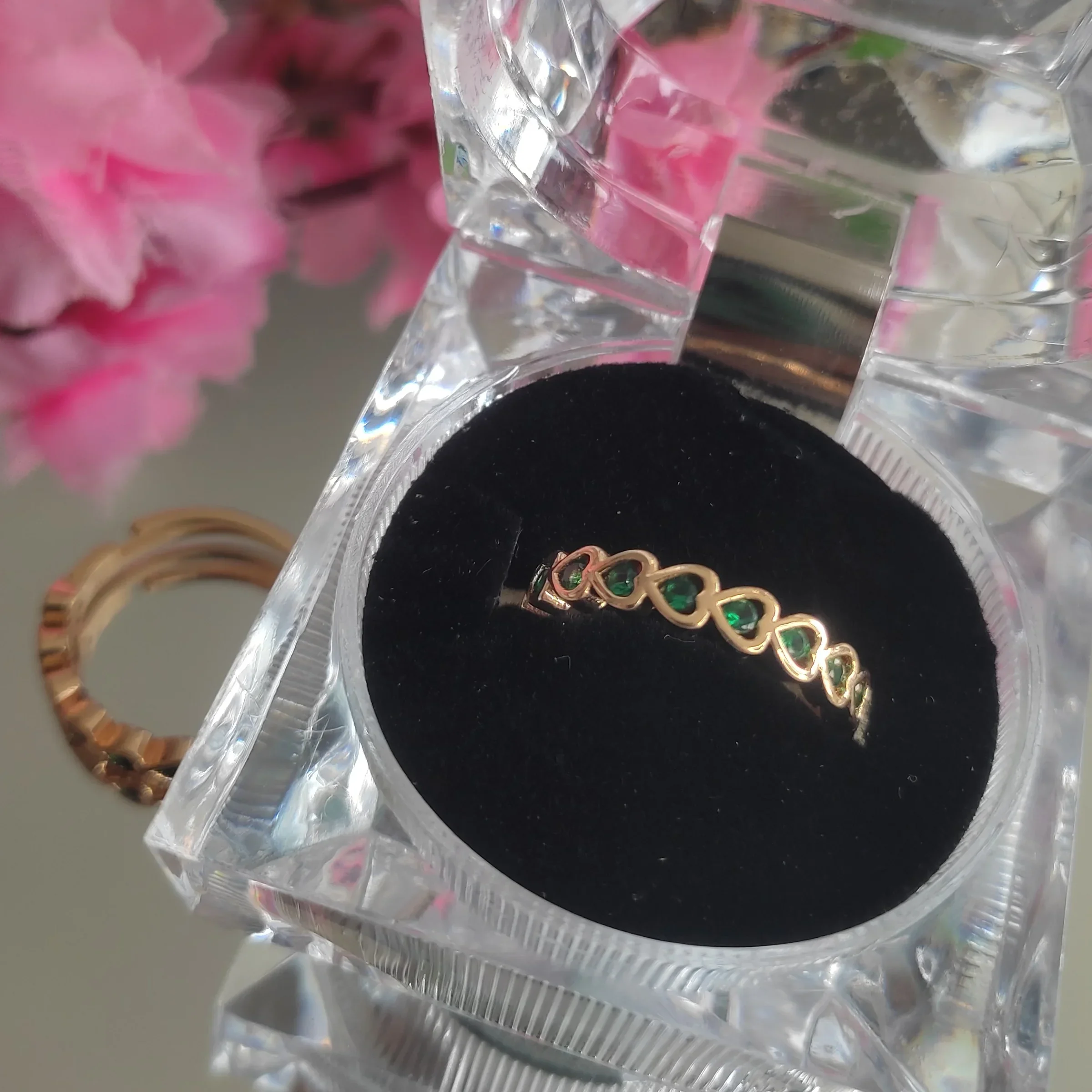 ANILLO AJUSTABLE LLUVIA DE CORAZONES