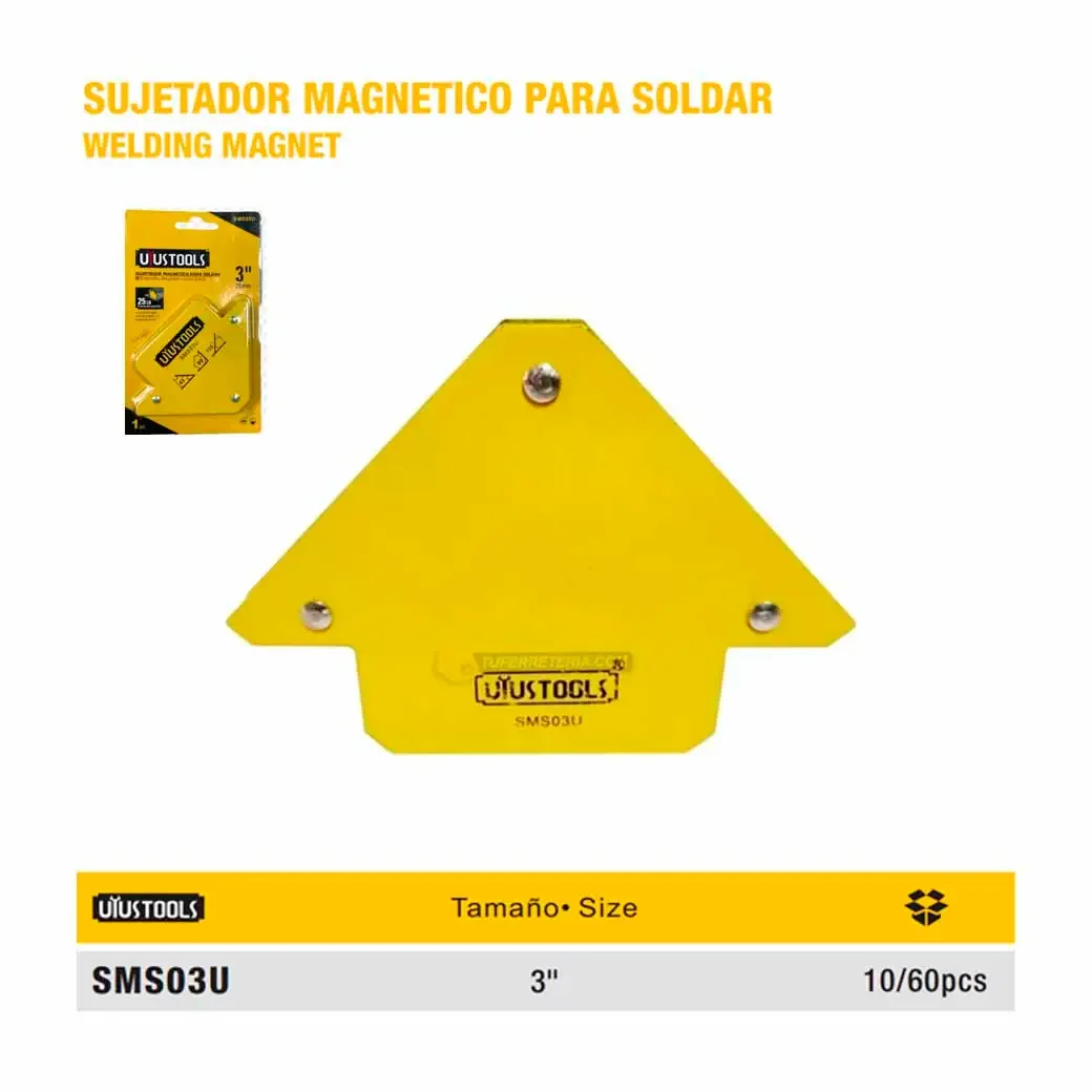 ESCUADRA MAGNETICA UYUST 3" 25 LB
