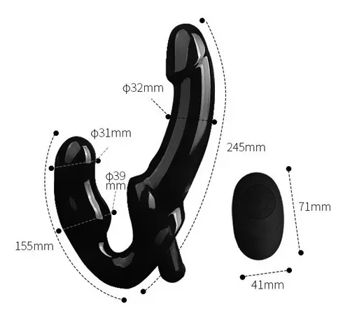 Areli Vibrador Dildo Doble Penetración Lesbico Usb Control Remoto 4