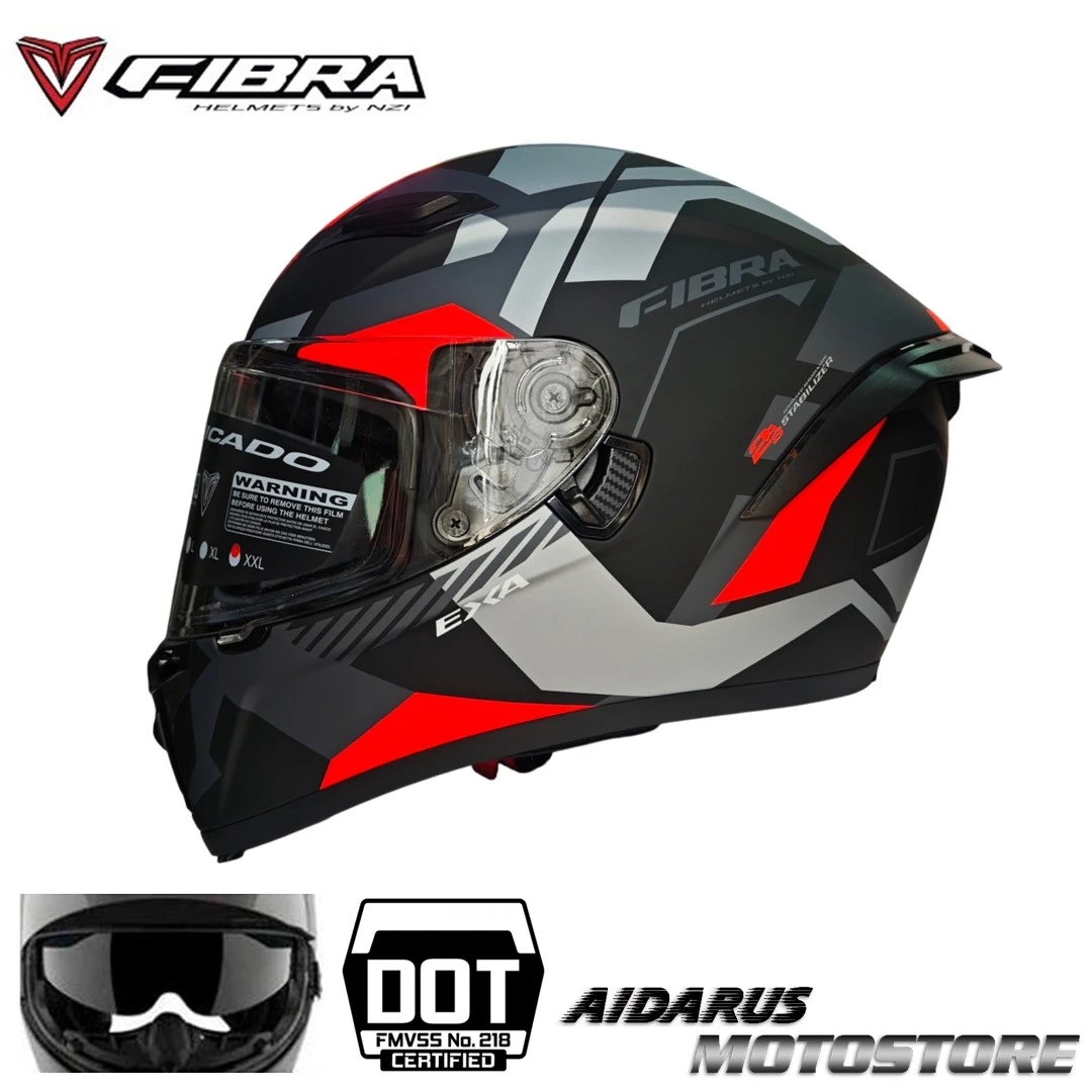 CASCO FIBRA EXA DUO DISEÑO MATE