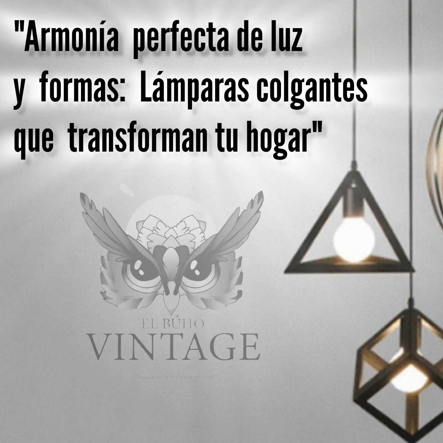Lámpara Colgante Estilo Geometríco