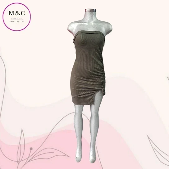 Vestido straples corto Talla Mediana  2