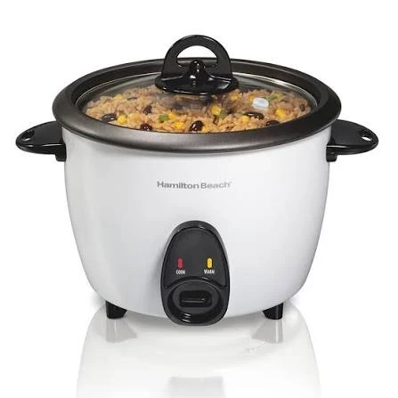 HB 16 Cup Glass Lid Rice Cooker 37516MN White