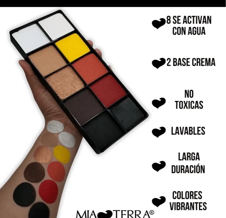 Paleta body paint calavera 3