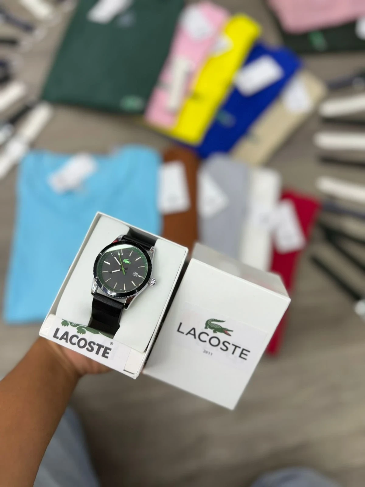 Kit la Coste X5 Camisetas 1 Reloj Obsequio  4
