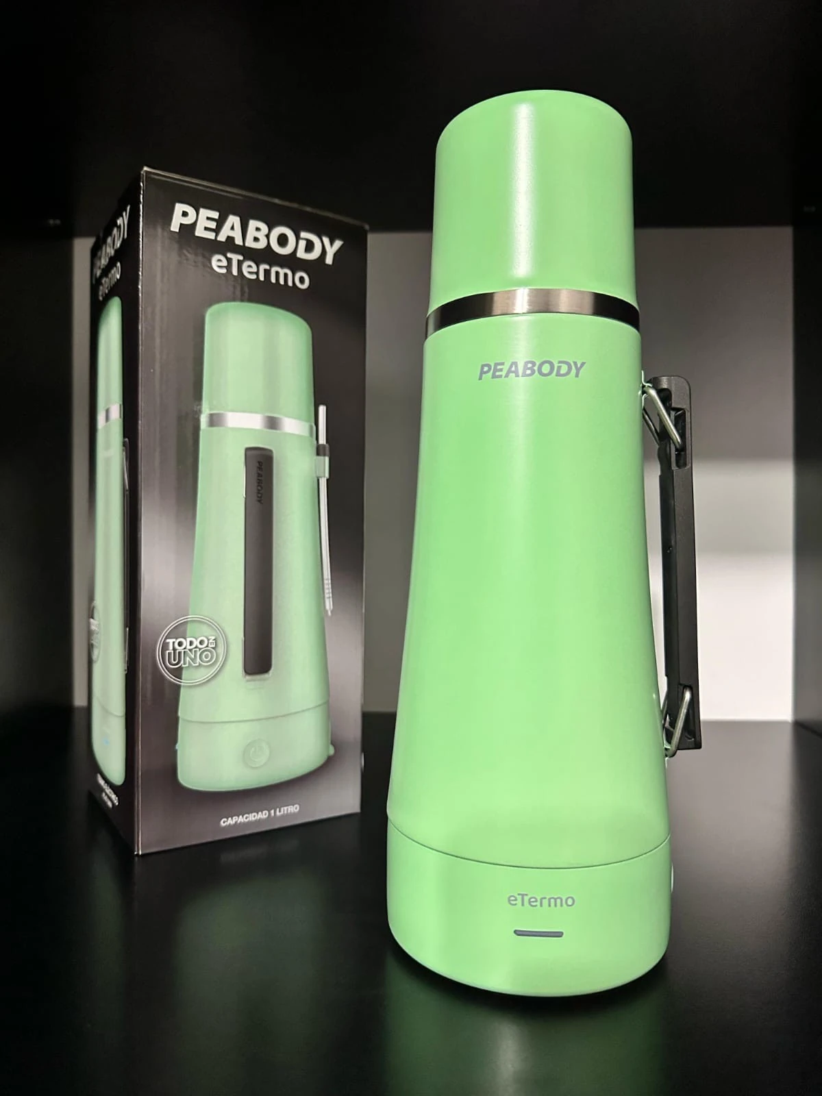 TERMO ELECTRICO PEABODY 1LT VERDE 
