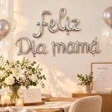 Globo Frase feliz dia mamá 