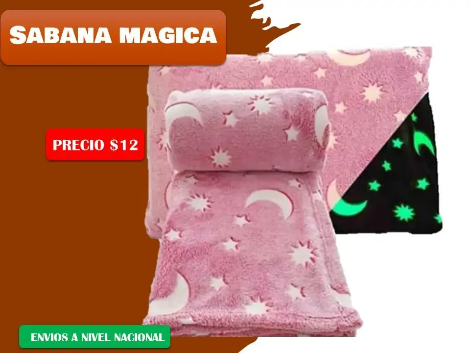 Sábana fluorescente para niño