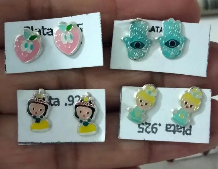 🍓 broqueles de plata 
