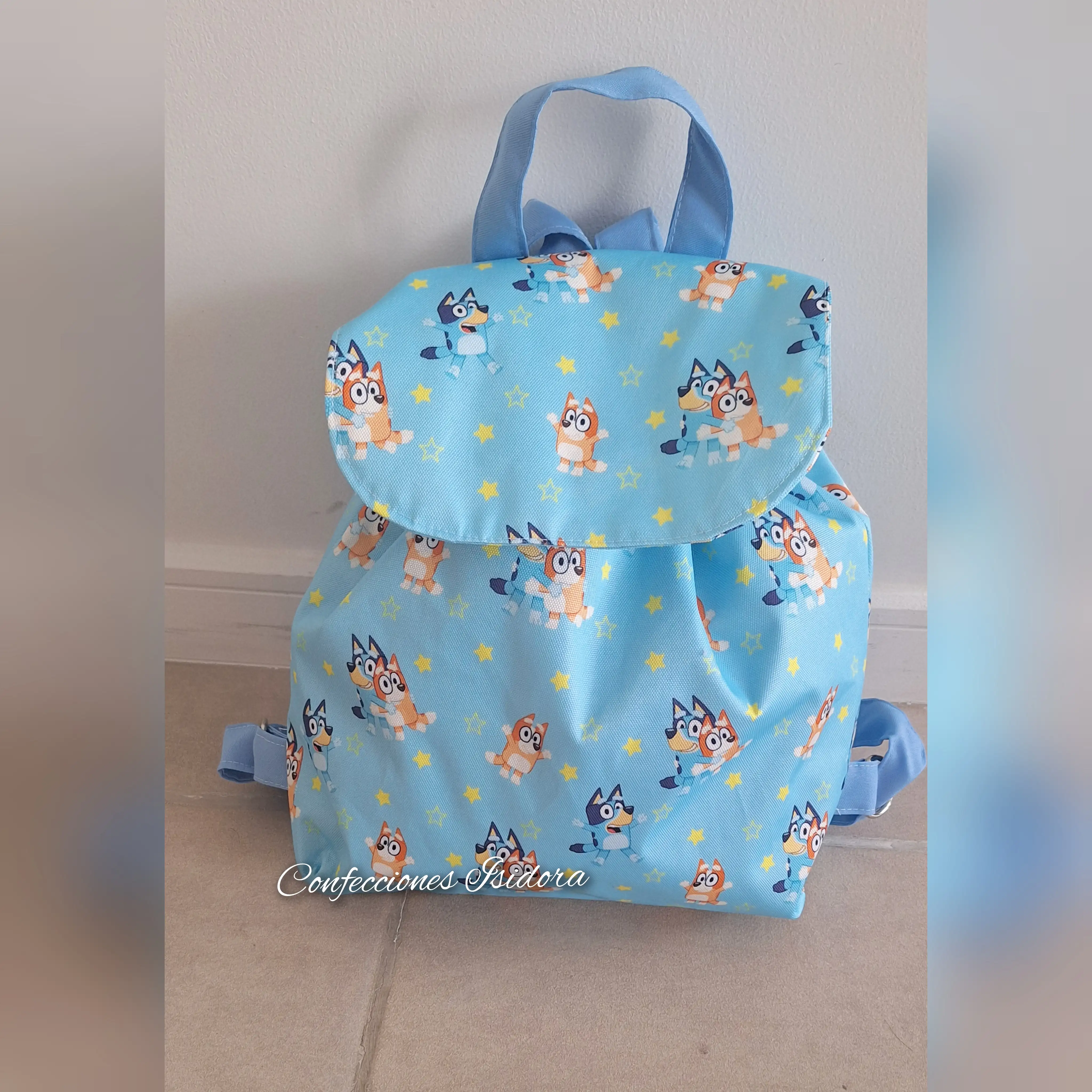 Mochila bluey celeste 