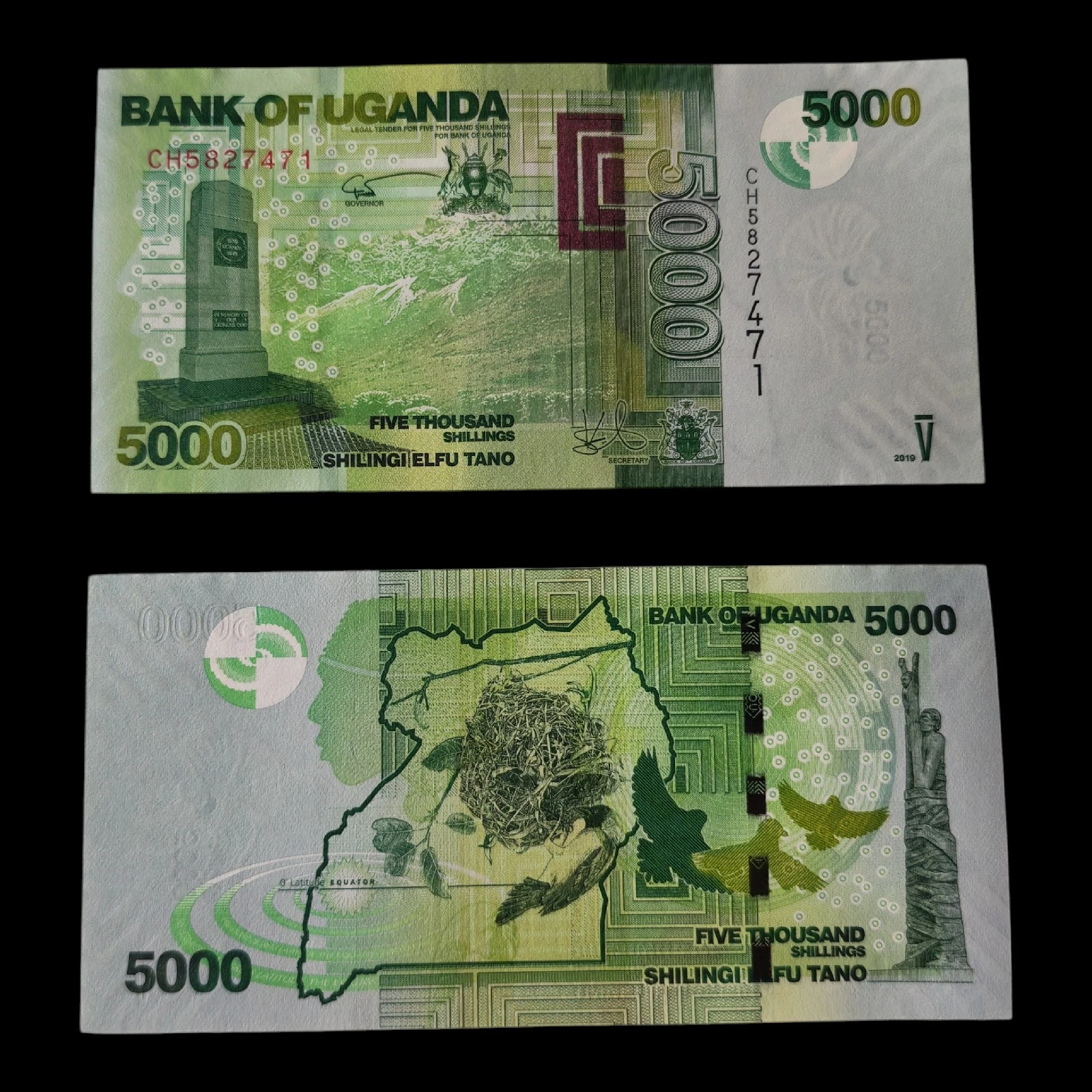 ° Uganda 5000 Shelines UNC 
