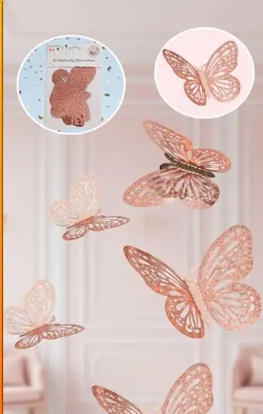 MARIPOSA TROQUELADA ROSAGOLD 