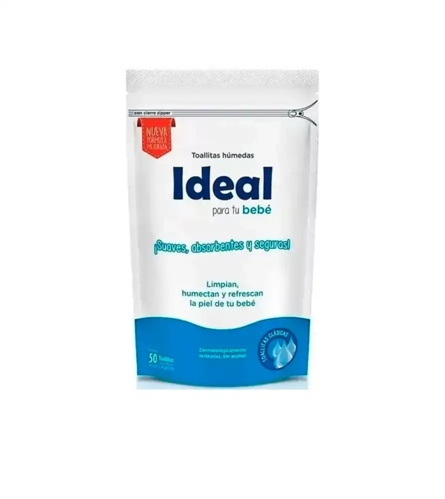 Toallitas Humedas Ideal Clasicas x 50 u