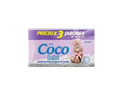 Jabón Coco bebé x 3 - 180g c/u