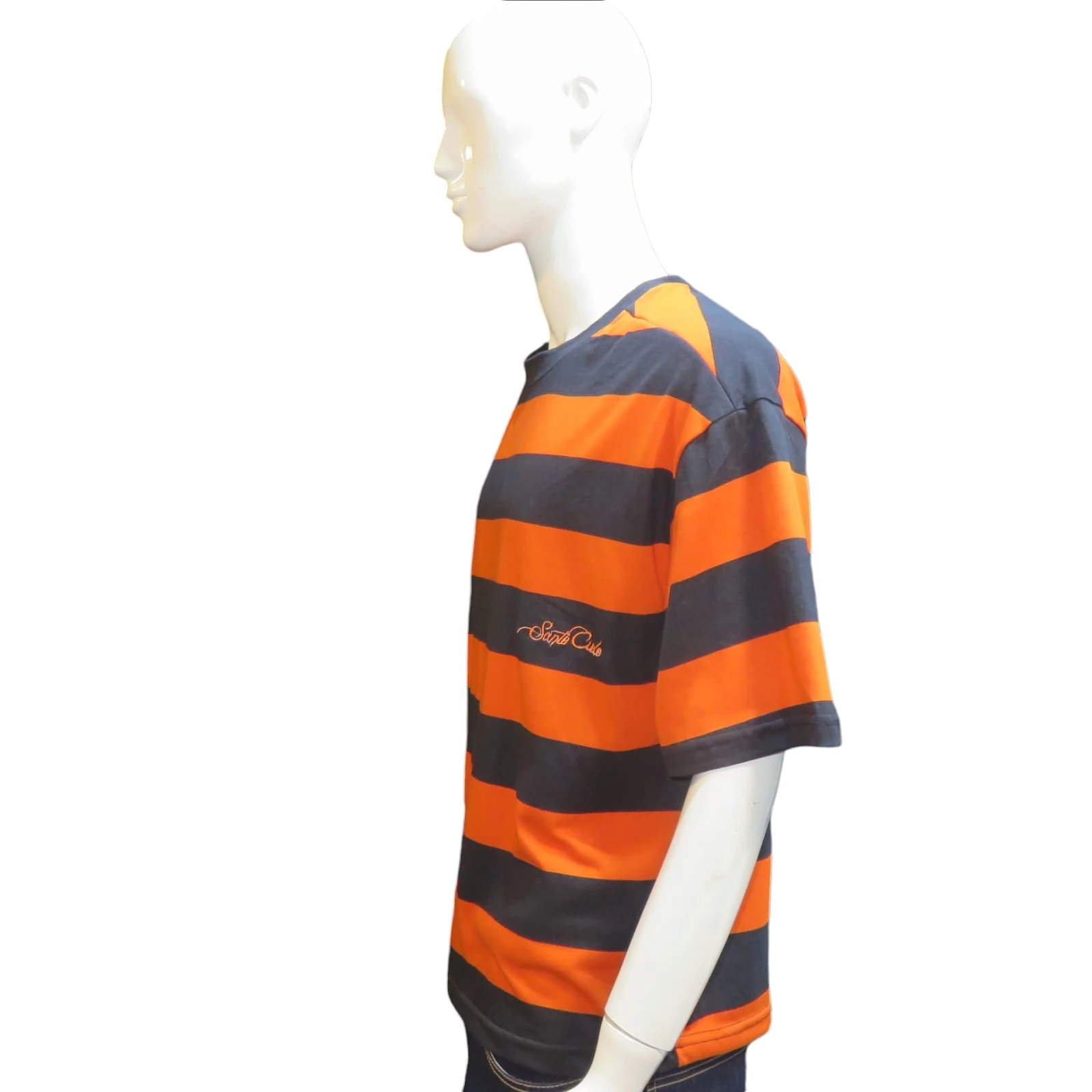Playera rayas naranjas 2