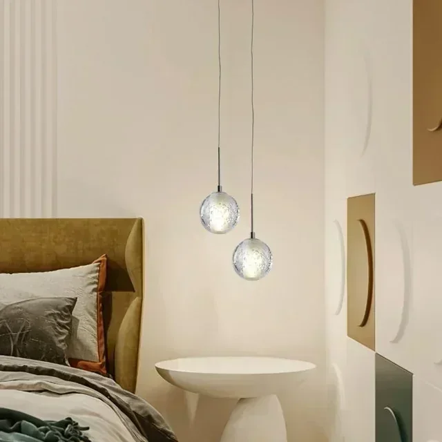 LAMPARA COLGANTE SIMPLE BUBLE G4 3