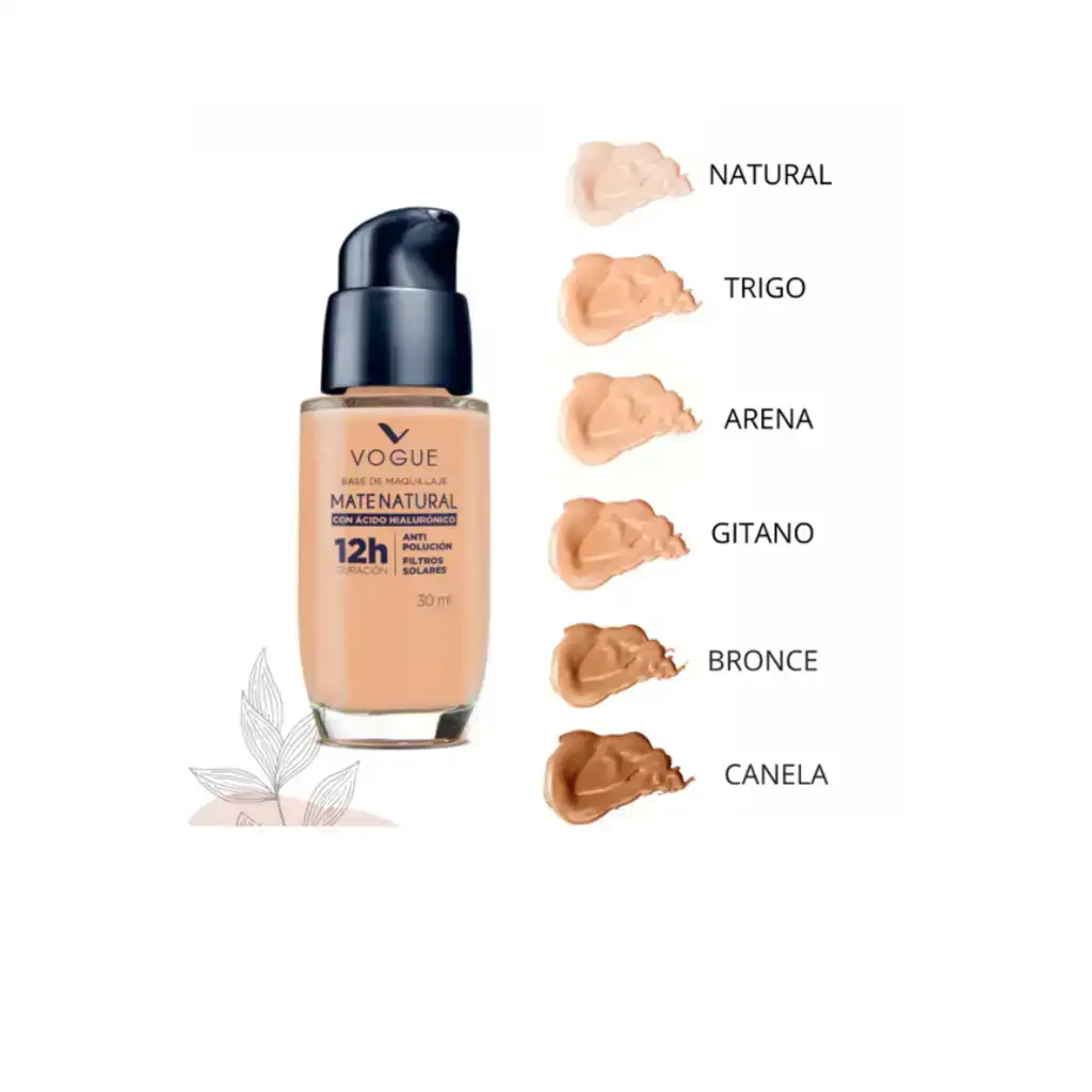 Base Líquida Mate Natural Vogue 2