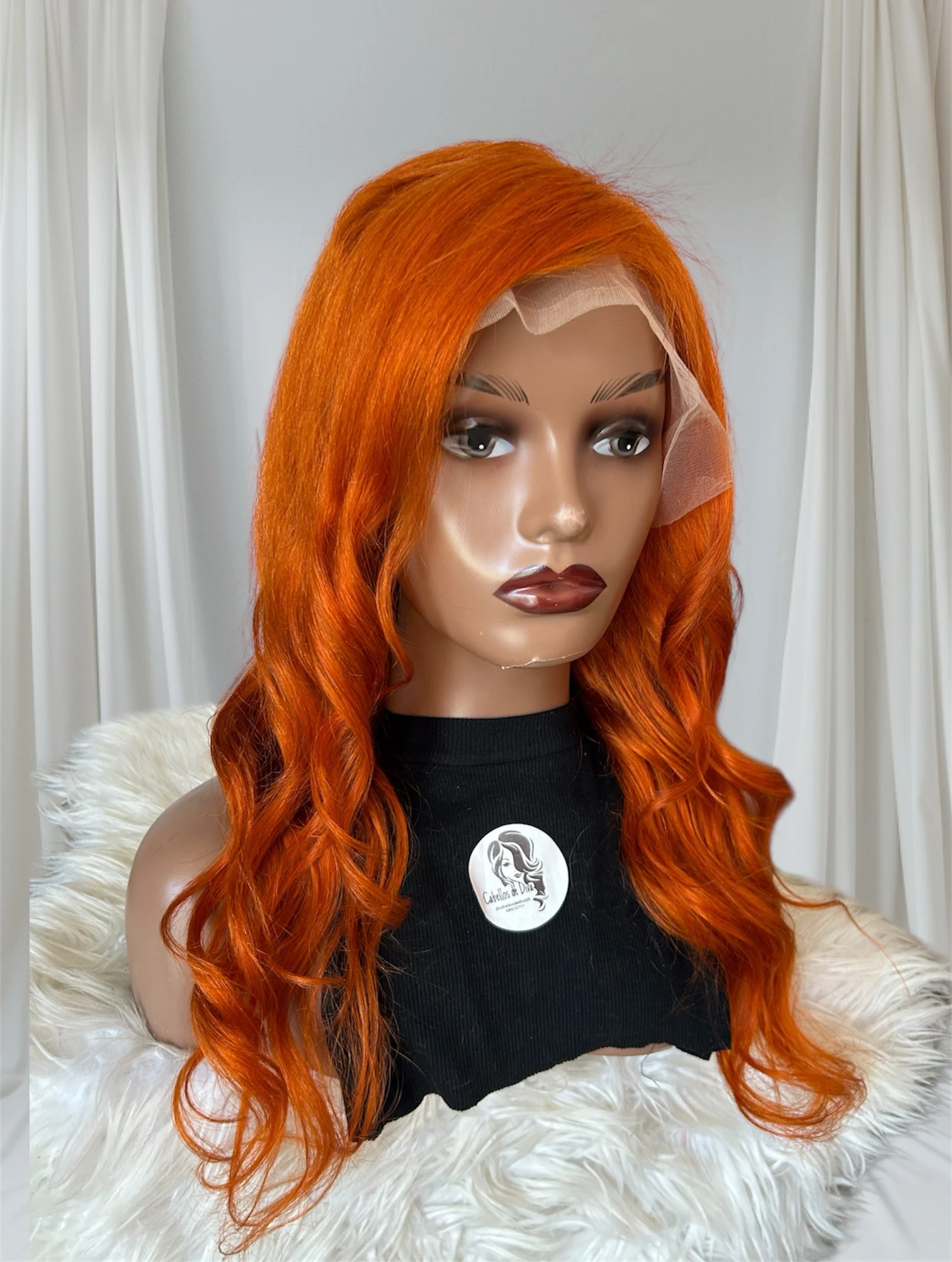 Peluca cabello humano, frontal Lace 13x6  , 24 pulgadas 150% densidad  2