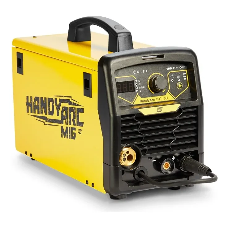 Soldadora Mig Mag Inverter 160a Esab Handyarc Mig 160i Color Amarillo/Negro