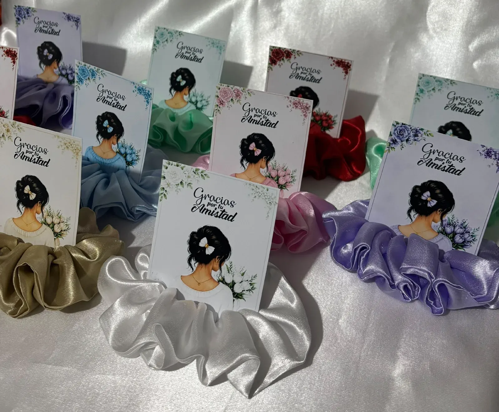 Moño con tarjeta pack por 10 unidades 