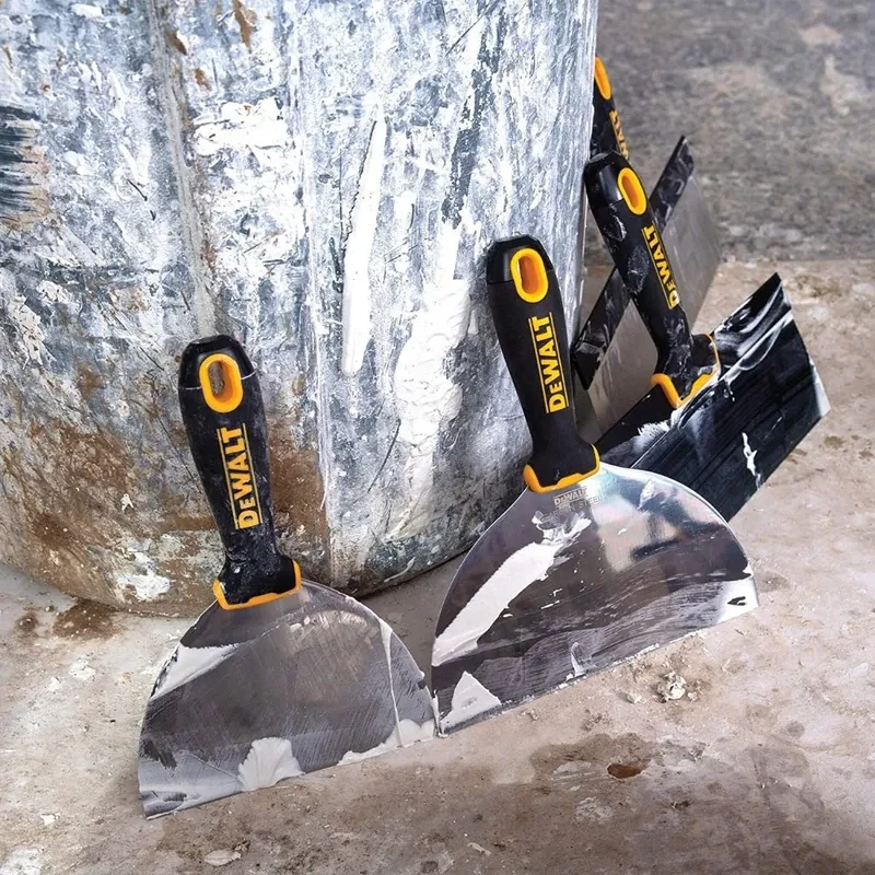 Kit X5 Espatula Profesional Dewalt Inox Durlock Enduido Yeso 2