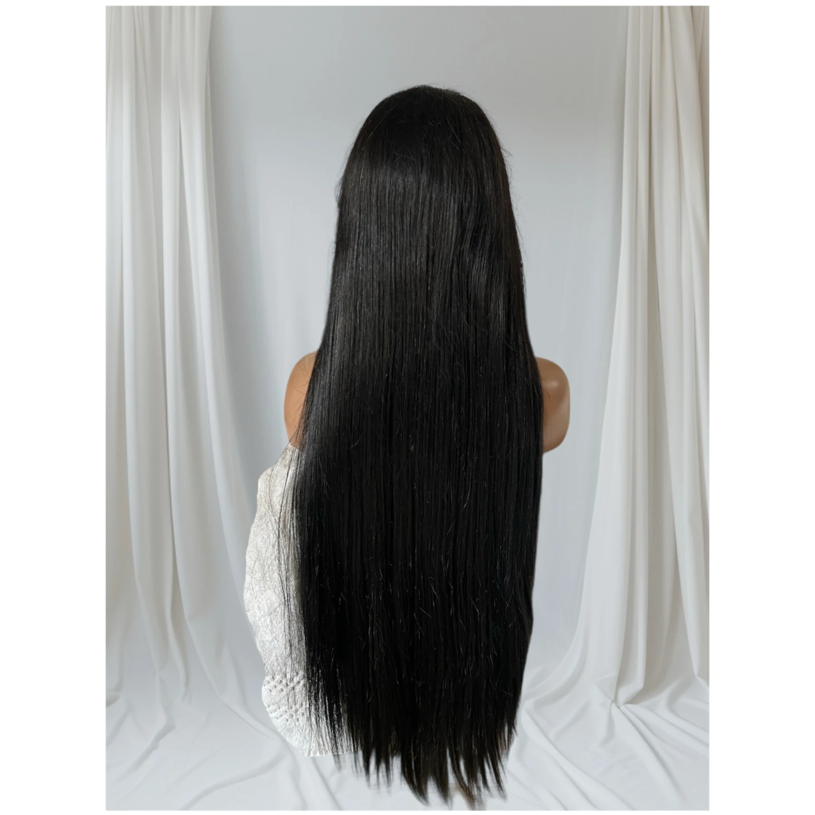 Peluca Semi Natural  34” con flequello  2