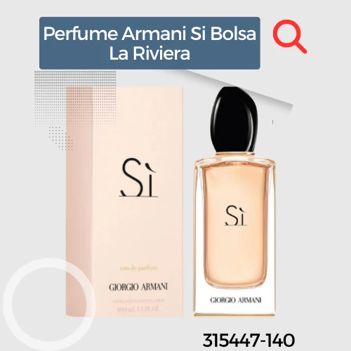 Perfume Armani Si Bolsa La Riviera