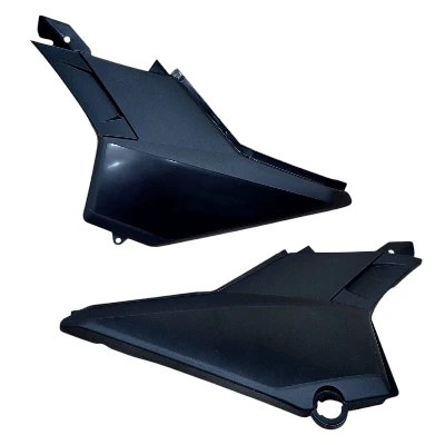 PL Xtz 150 Pastas laterales / bateria / grandes / negro mate (PAR) DM GAL OKL IMTAL261