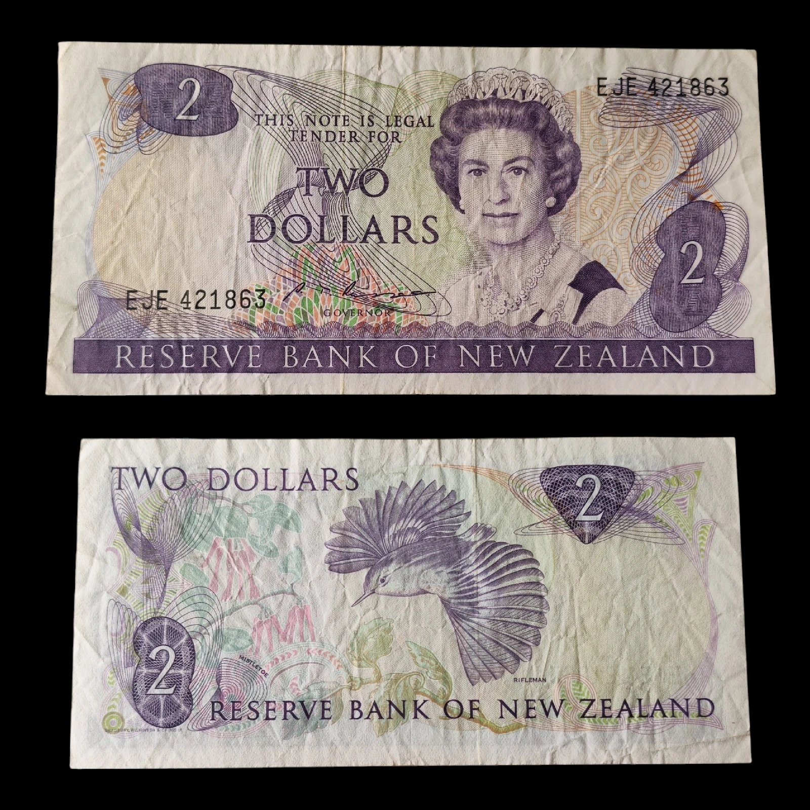 ° Nueva Zelanda 2 Dolares Circulado 