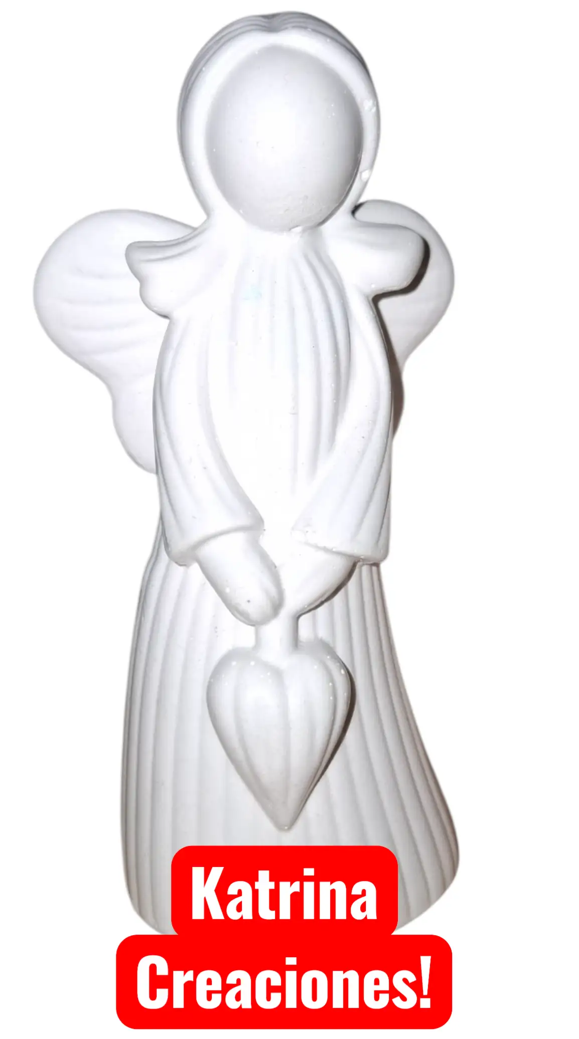Angelitos en yeso blanco o color 2