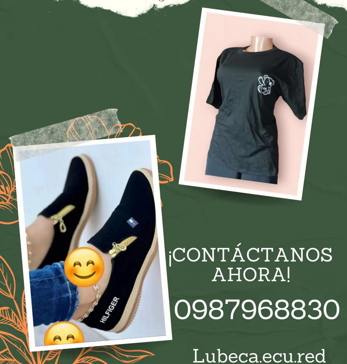 Colección zapatos y camiseta 